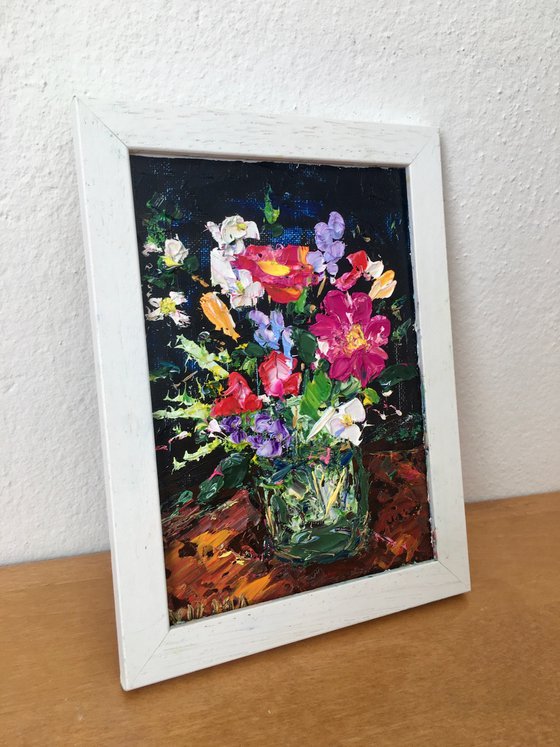 Miniature with flowers