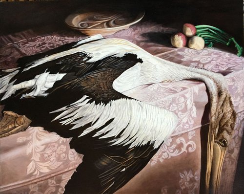 Pelican in distress by Jeffrey Allen Phillips - My JP Art