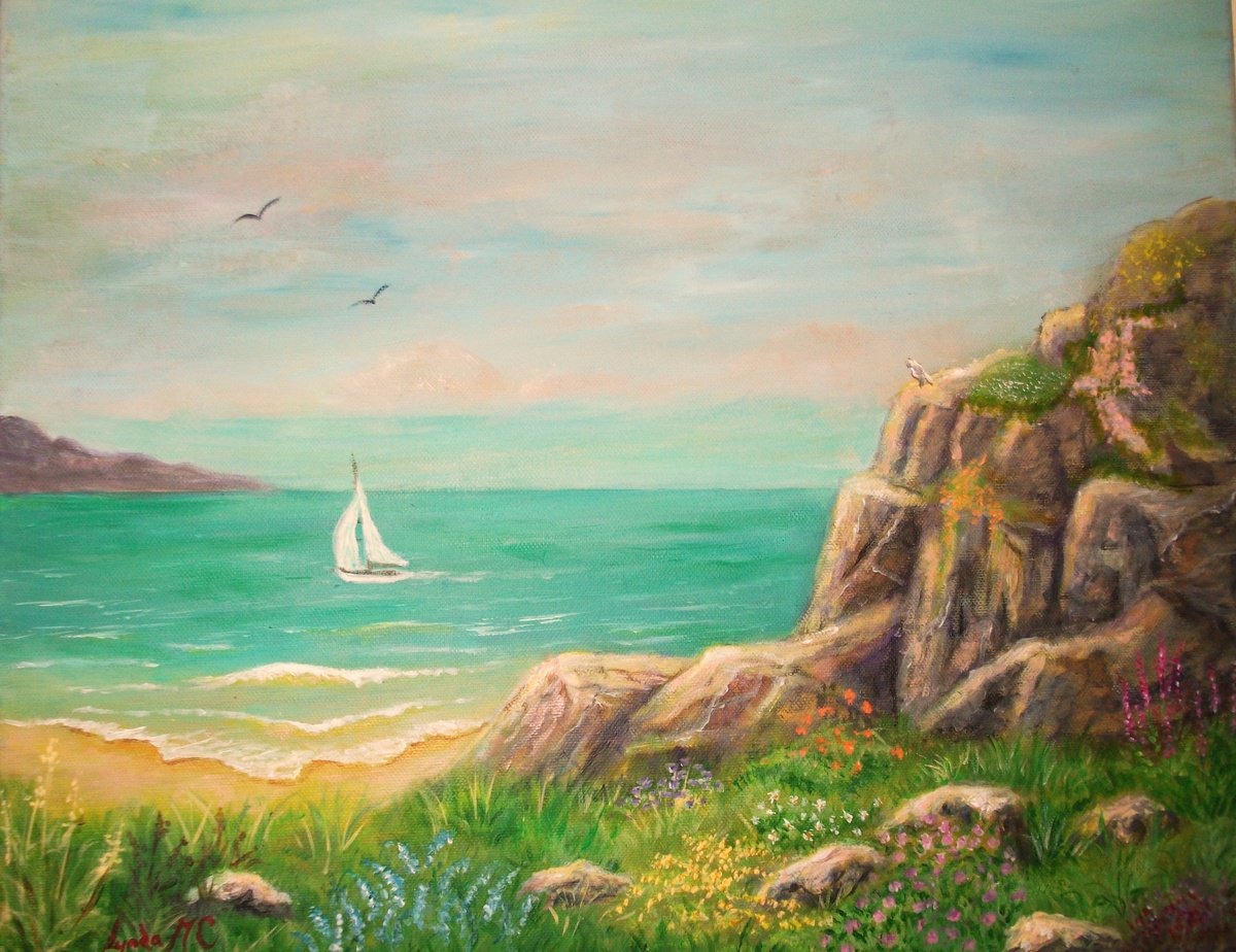 CLIFF TOP by Lynda Cockshott