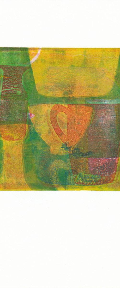 Monoprint - Still life no. 2 by Hilde Hoekstra