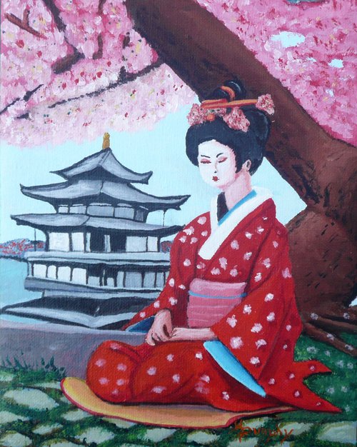 Cherry Blossom Season by Dunphy Fine Art