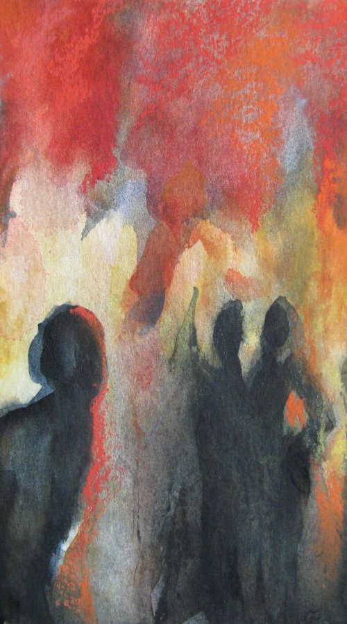 Fire in the city by Elena Oleniuc