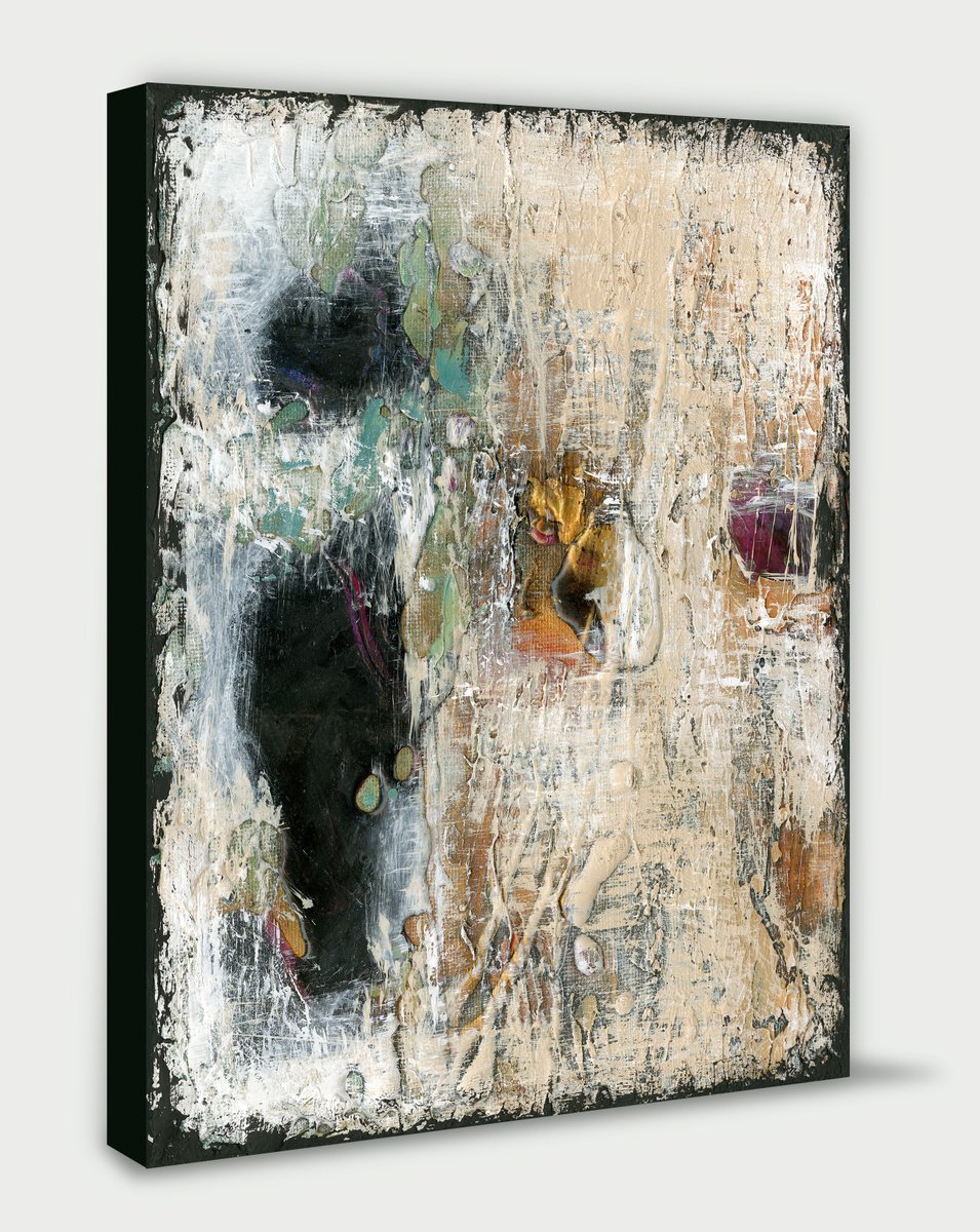 Mysterious Encounters -  Textural Abstract Painting by Kathy Morton Stanion by Kathy Morton Stanion
