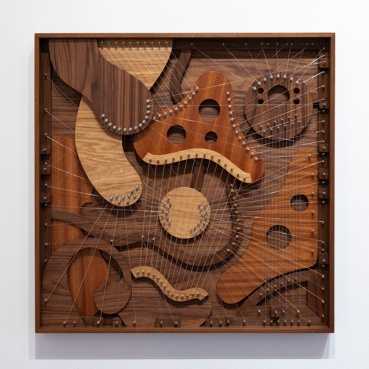 Geometric Abstract Relief By George Koutsouris, 33 X 33, Music Composition #2, Original Artwork