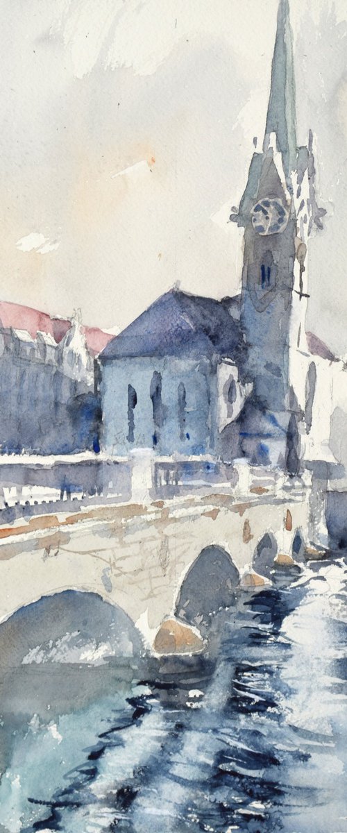 Zürich impression by Goran Žigolić Watercolors