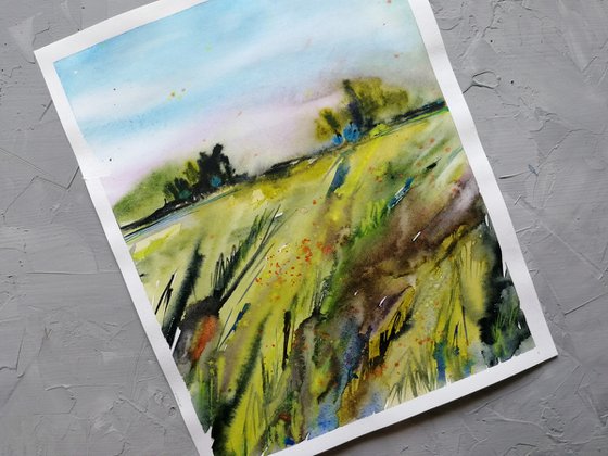 Field watercolor