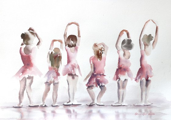 Ballerina painting “Funny Fifths”