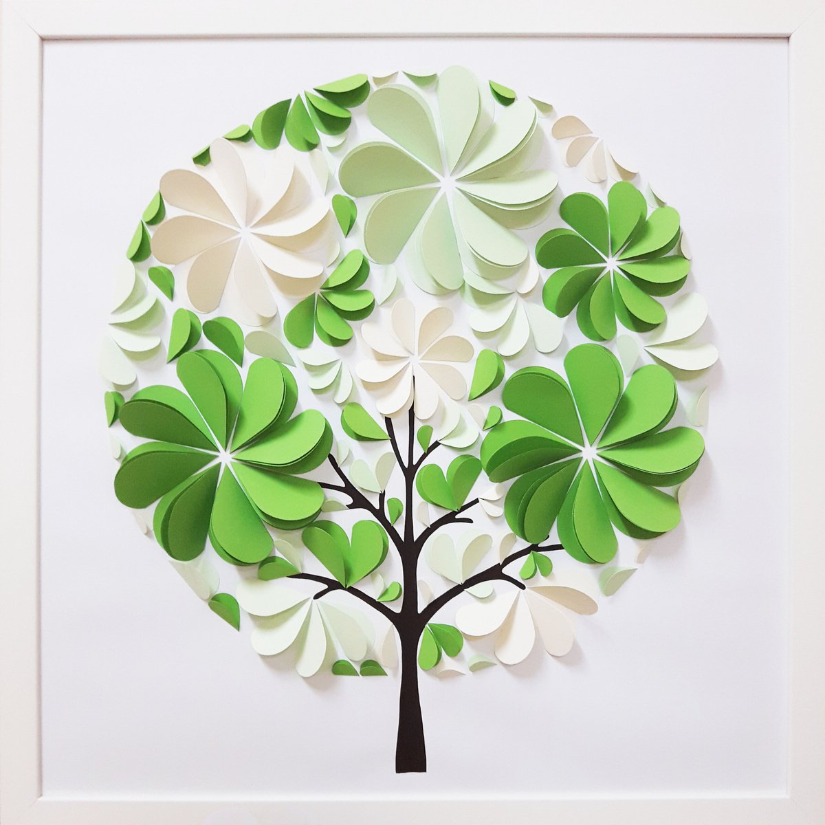 Green Tree By Luba Ostroushko, 20 X 20, Artwork For Sale On Artfinder