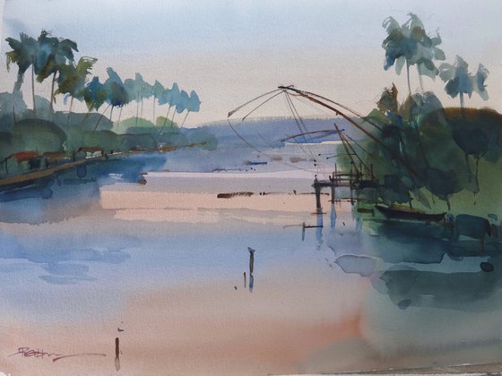 Fishing the warmth of dusk