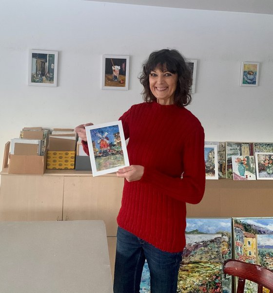 Miniature painting for a café