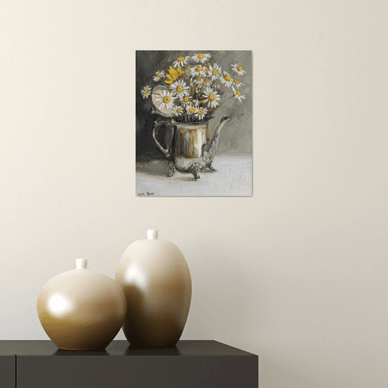 Chamomile wild flowers