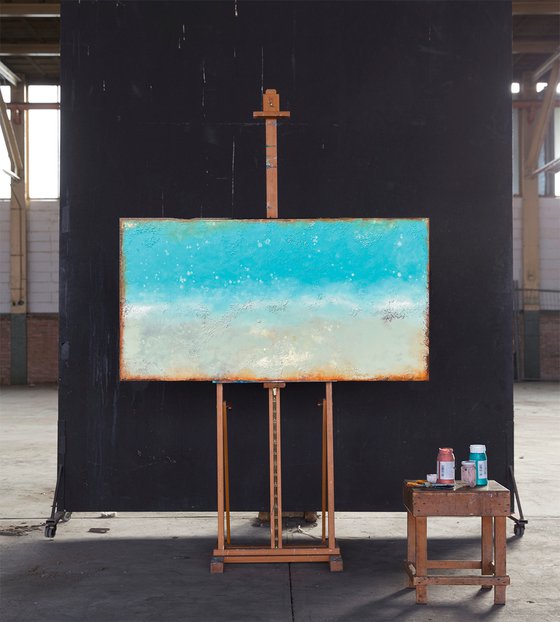 Facing water and sky (140 x 70 cm) Dee Brown Artworks