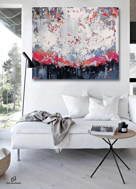 120x100cm. / Abstract painting / Abstract 2204