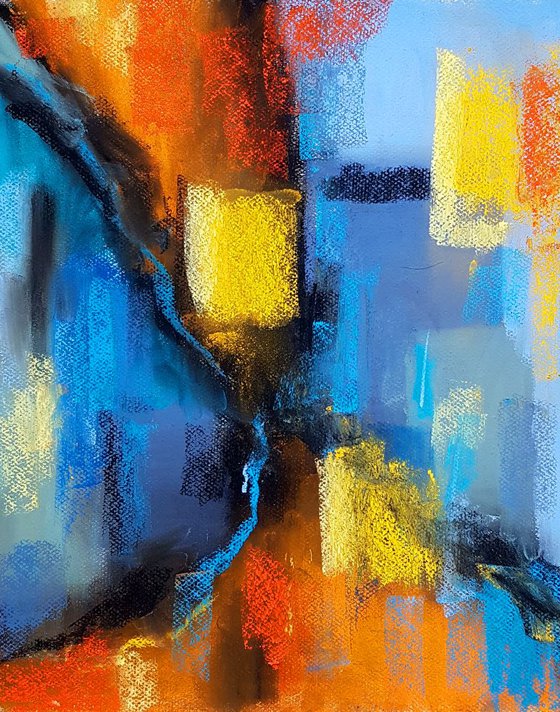 Adele, abstract painting, original painting, pastel painting, wall art, original painting, abstract flowers, art