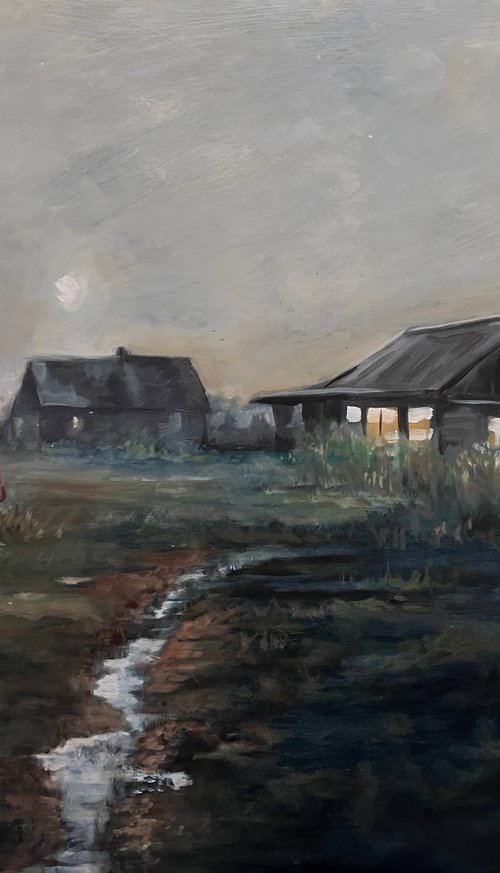 Light from the barn by Peter Campbell Saunders