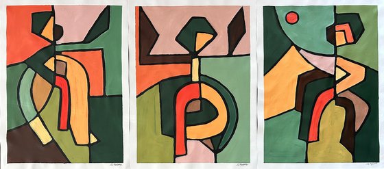 Dancing in the Forest (Set of 3)