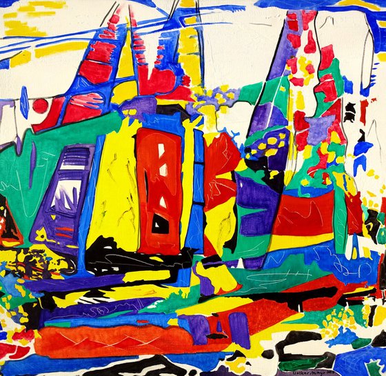 Sydney Hobart Sailing Race - A Fantasy Painting