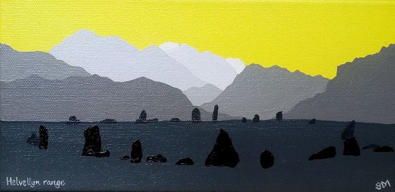 Helvellyn range from Castlerigg Stone Circle, The Lake District(Mini)
