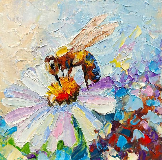 Bee framed painting