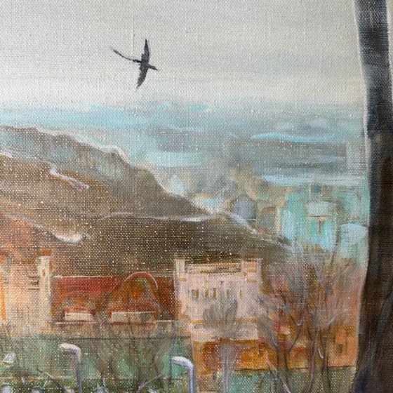 Bird Over the City