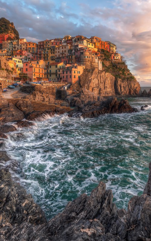 SUNSET IN MANAROLA by Giovanni Laudicina