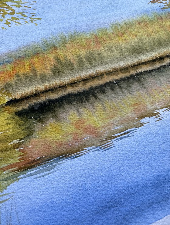 Breath of autumn on the lake