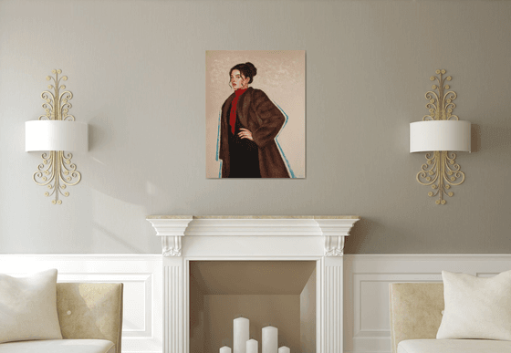 Woman in fur