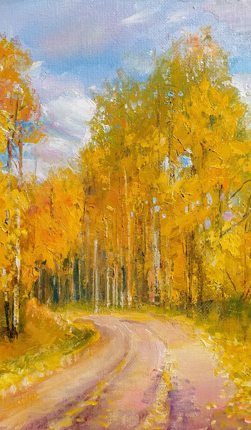 Autumn landscape by Valentina Andrukhova