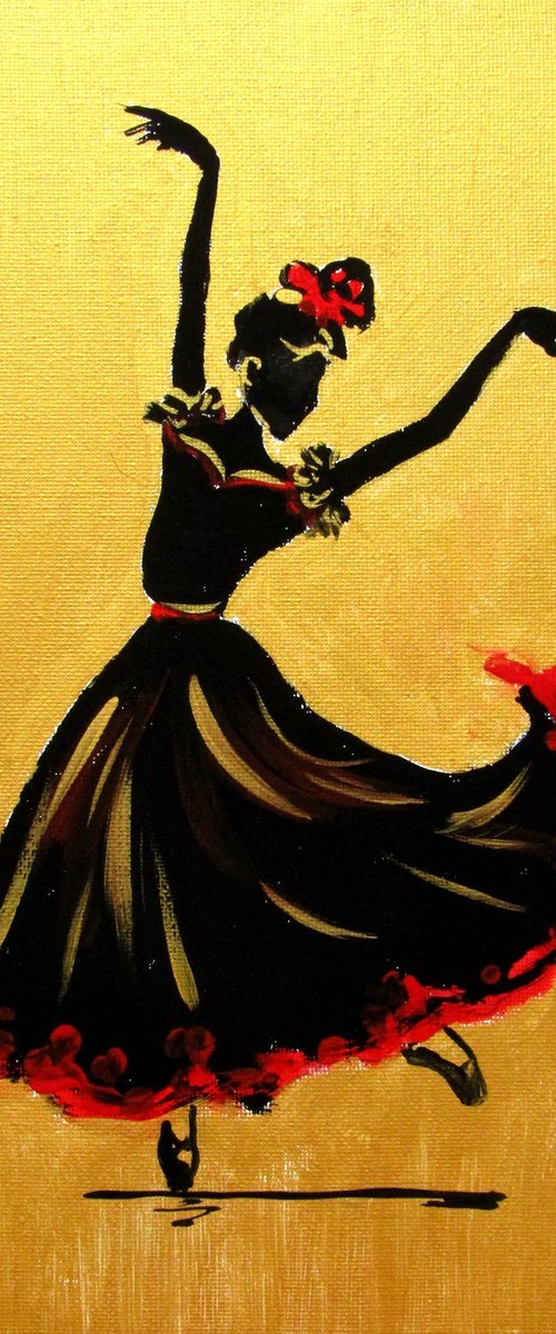 Dancer in gold by Kovács Anna Brigitta