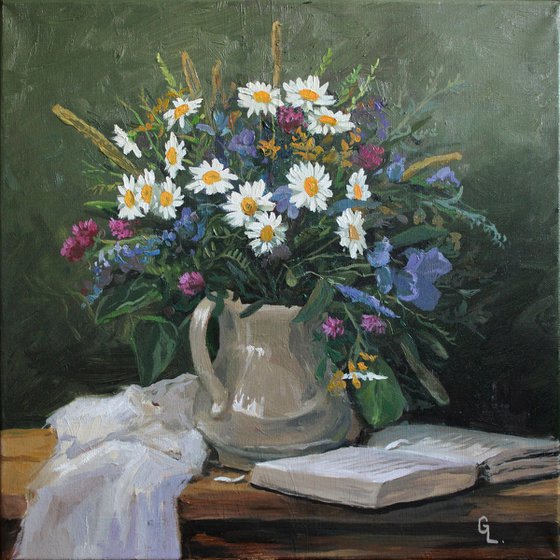 Wildflowers. 40x40 cm.