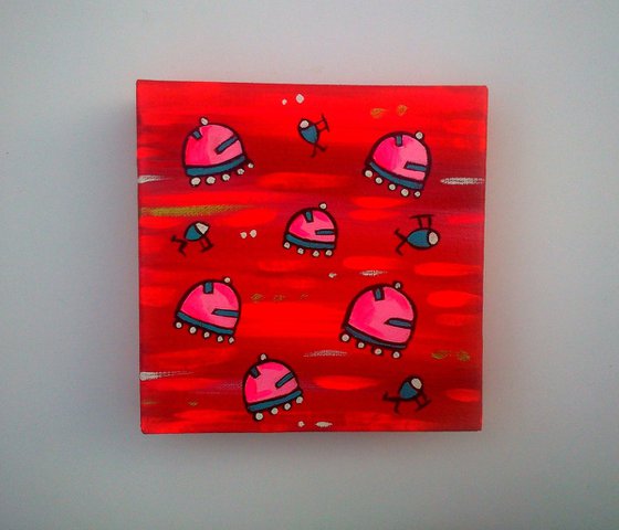 Red and Pink UFOs
