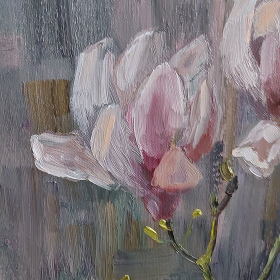 Still-life with flowers "Magnolia", 2024
