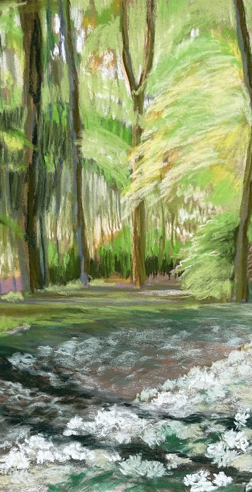 Wild Garlic Meander by Jo Lillywhite