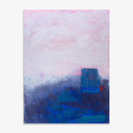 Blue fog in a red field