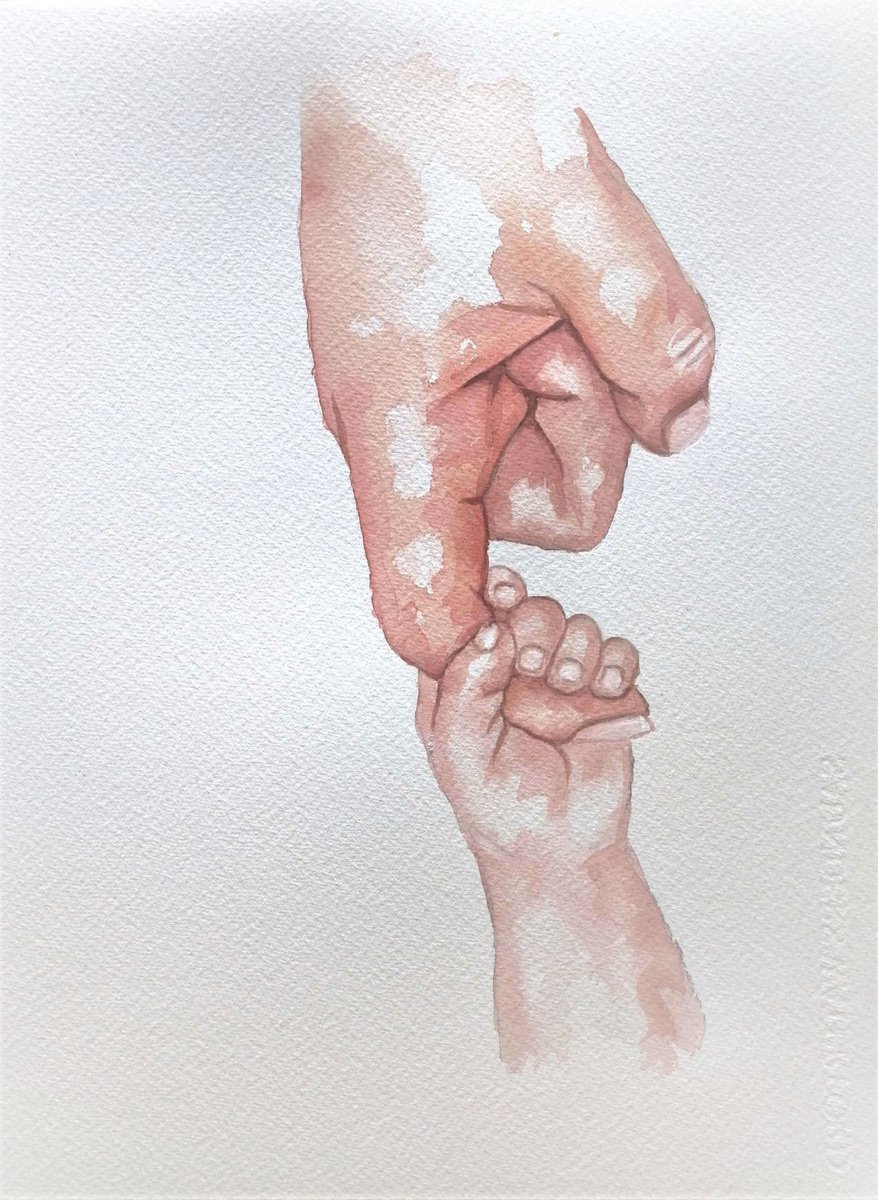 Holding hands VII by Mateja Marinko