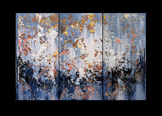 150x100cm. / Abstract triptych / Abstract 1172