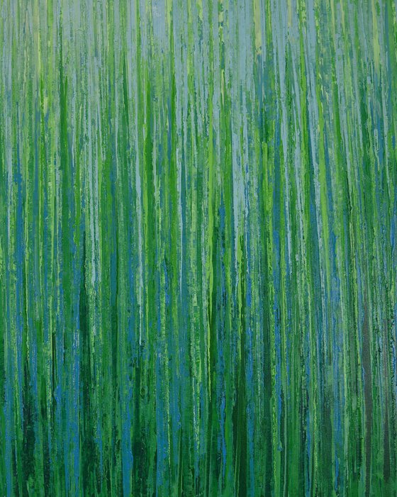 Greens - Textured Abstract