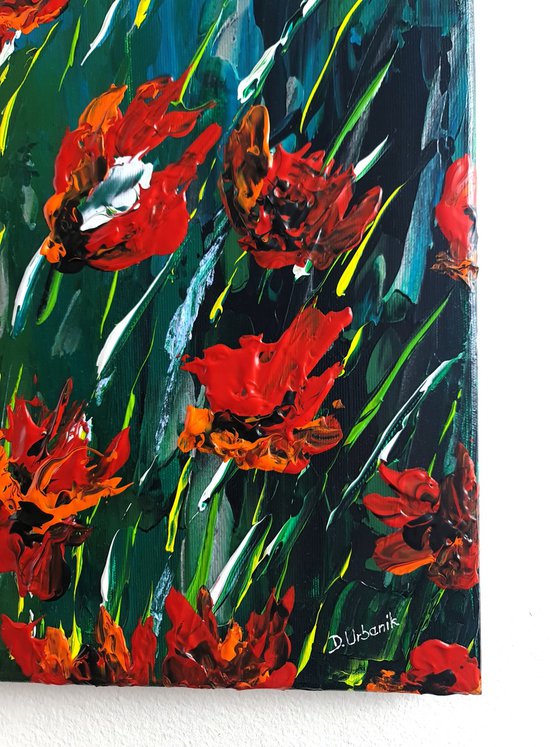 Abstract Poppies