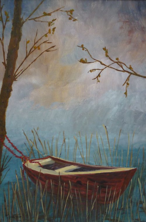 Moored among the Reeds by Maddalena Pacini