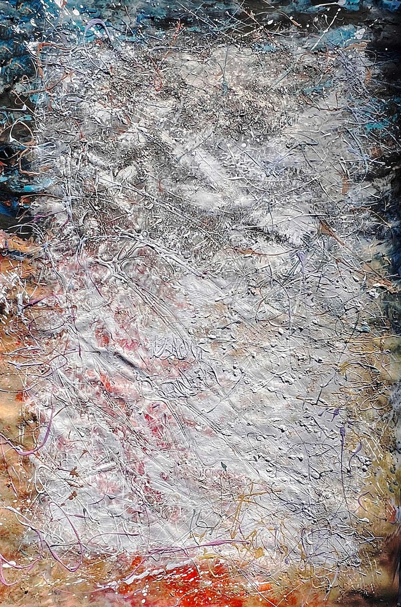 Abstract Acrylic Painting By Bogdana Antoniuk, 41 X 61, Meditation (2), Original Artwork