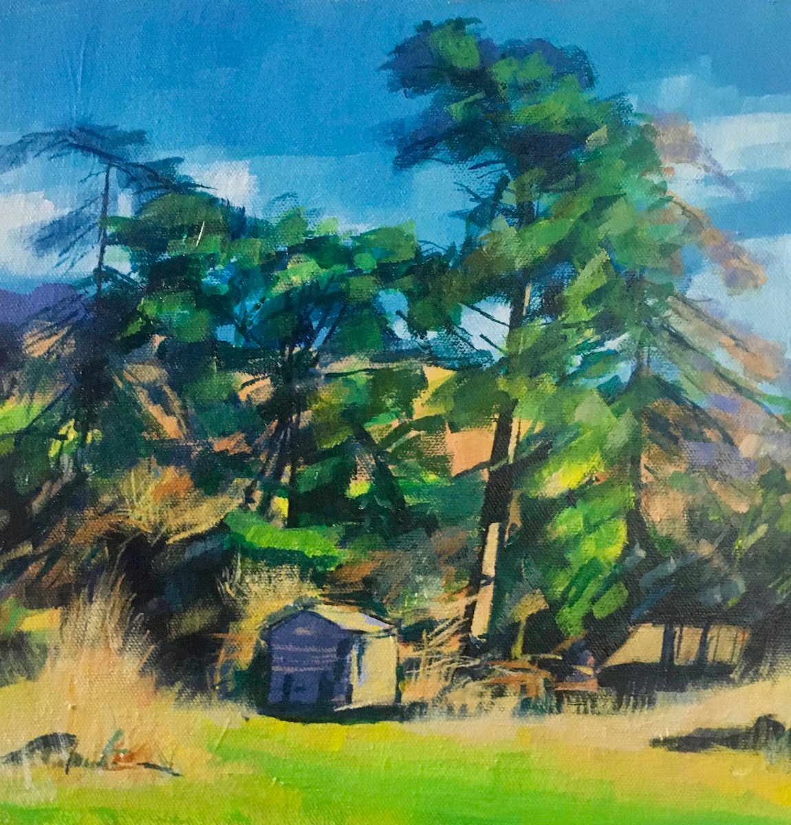 Lower farm on a breezy day by Stuart Roper