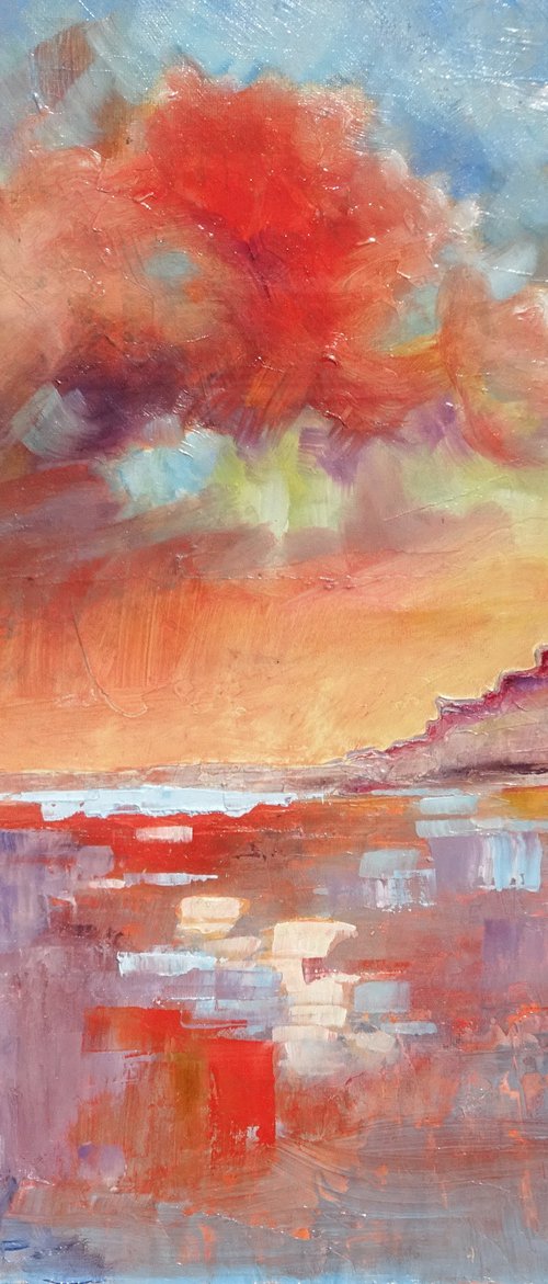 Sunrise On Lindisfarne by Mary Kemp