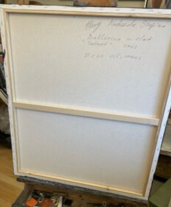 Ballerina in black leotard