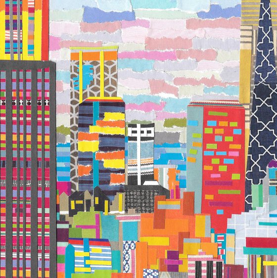 New York City (Hand Cut Collage picture)