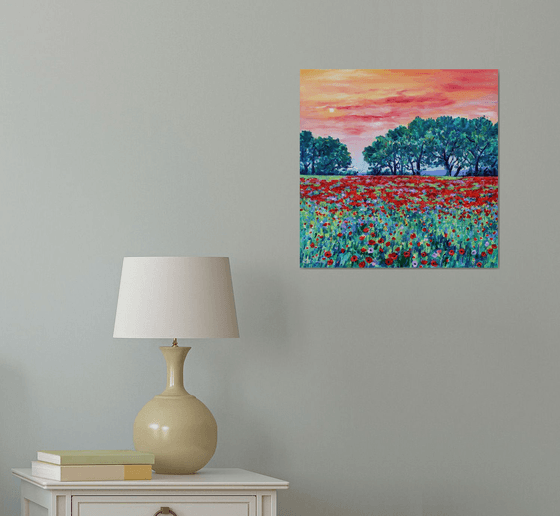 Evening Poppy Meadow