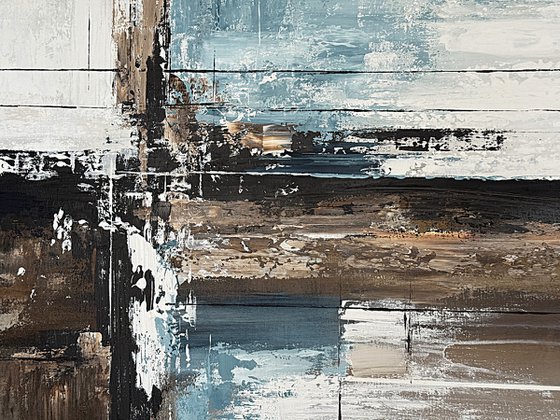 Crossing Light Fields. blue indigo