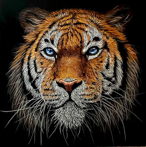 "Tiger" - wild cat / wild life / wild animal / animalism by Elena Adele Dmitrenko