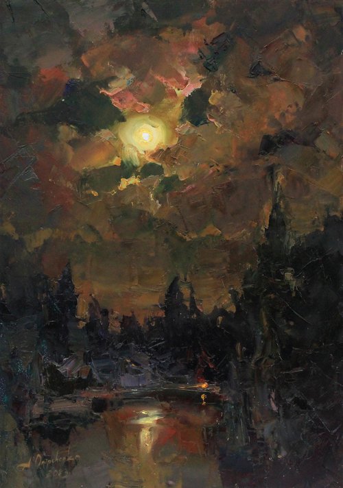 "Summer night" by Alisa Onipchenko-Cherniakovska