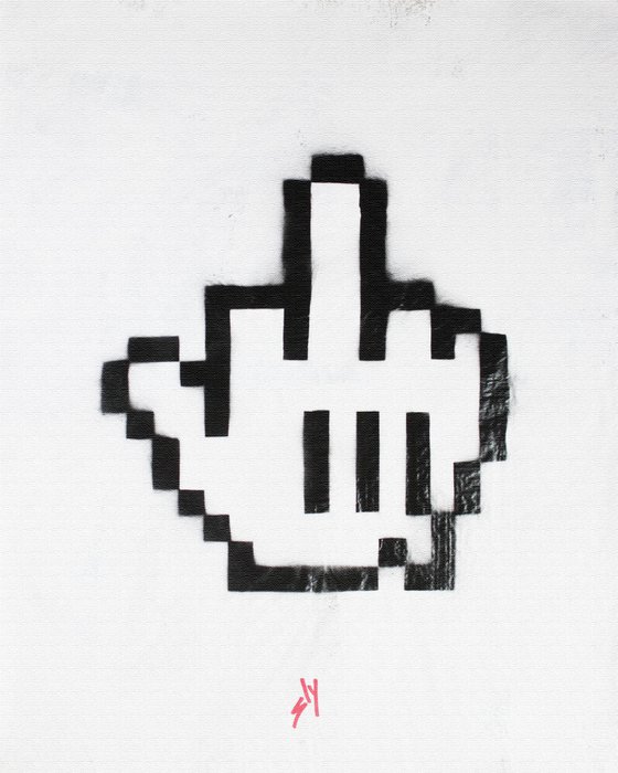 UP YURS! (ON A BOX CANVAS).