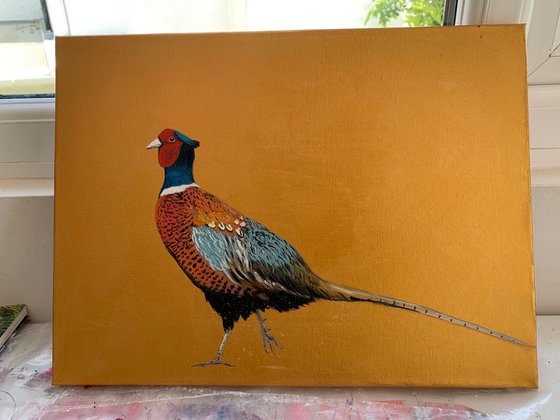 Pheasant ~ on Gold